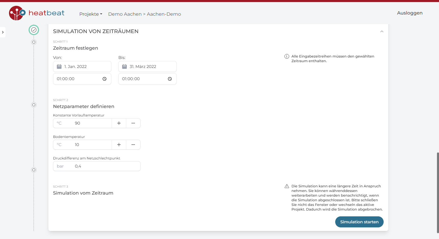 Screenshot Digital Twin